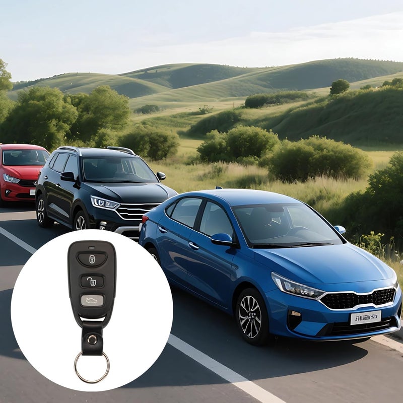 Car Key Shell Replacement for Elantra Tucson Cerato, 4 Button Key Fob, Alloy Buckle, Replace Your Old Key Case - Image 3