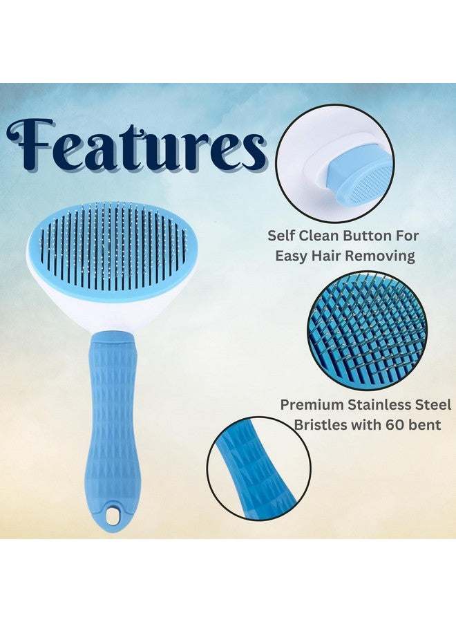 Generic Pet 3-In-1 Grooming Combo Of Oval Slicker, Soothing Glove, Faded Slicker | Suitable For Dogs, Puppies, Cats And Other Small Animals Grooming Tool Set (Pet Grooming Combo) - Image 4