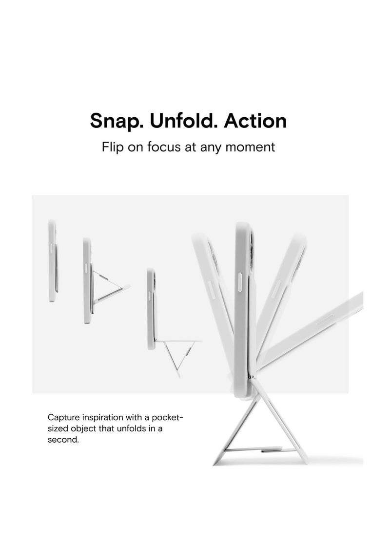 حامل ثلاثي القوائم للهاتف متوافق مع سلسلة آيفون 15/14/13/12 باللون الأسود اللامع (MOVAS) - Image 4