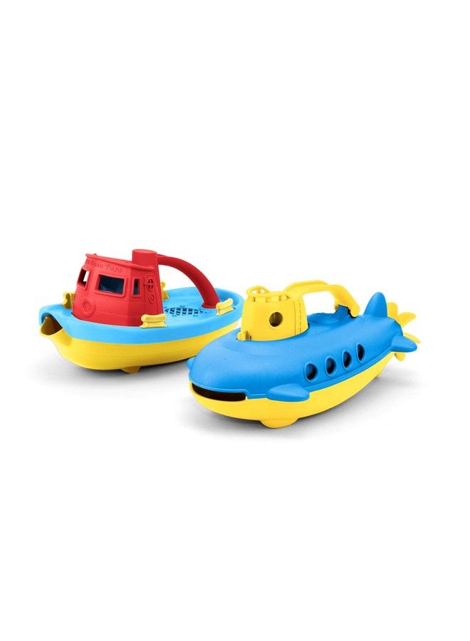 Green Toys Tug Boat & Submarine Combo Pack - Image 5