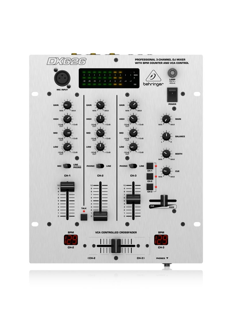 behringer Mixer DJ 3Ch WDual BPM3Band EQ - Image 1
