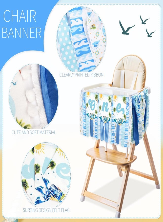Fayoo The Big One First Birthday Decorations - Surf 1st Birthday Party Supplies with Beach Balloon Arch, Garland, Backdrop Banner & Tablecloth - Image 5