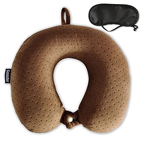Gosider Memory Foam Travel Pillow, Comfortable Travel Neck Pillow U Shape, Support Neck and Head to Relieve Fatigue, Portable Neck Pillow Suitable for Planes, Trains, Self-Driving Cars - Image 1
