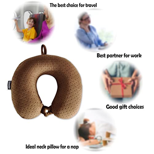 Gosider Memory Foam Travel Pillow, Comfortable Travel Neck Pillow U Shape, Support Neck and Head to Relieve Fatigue, Portable Neck Pillow Suitable for Planes, Trains, Self-Driving Cars - Image 5