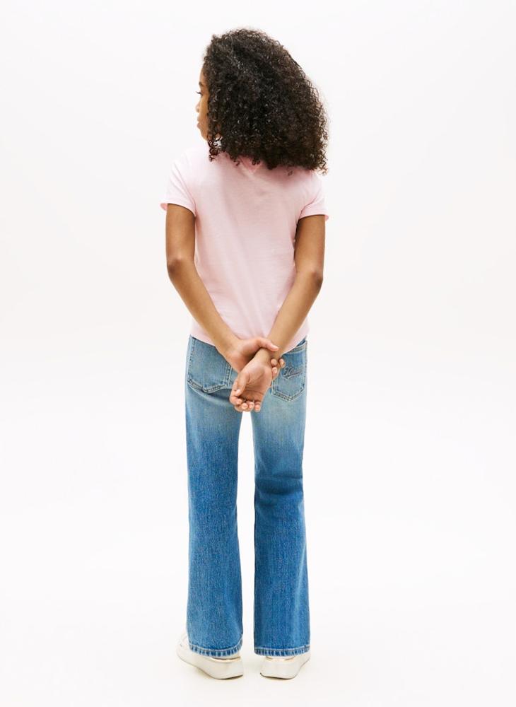 تومي هيلفيغر تيشيرت أطفال برقبة دائرية بطبعة كتابية - Image 2