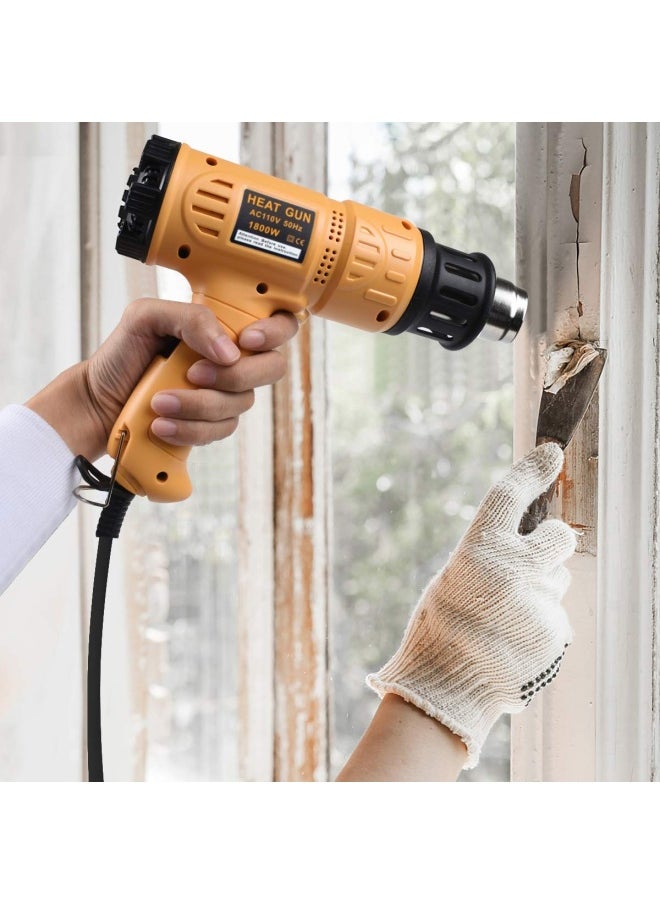 SEEKONE 122 1202 2-Temp Settings Hot Air Gun With 4 Nozzles For Shrinking Pvc Stripping Paint 50 - 650  - Image 5