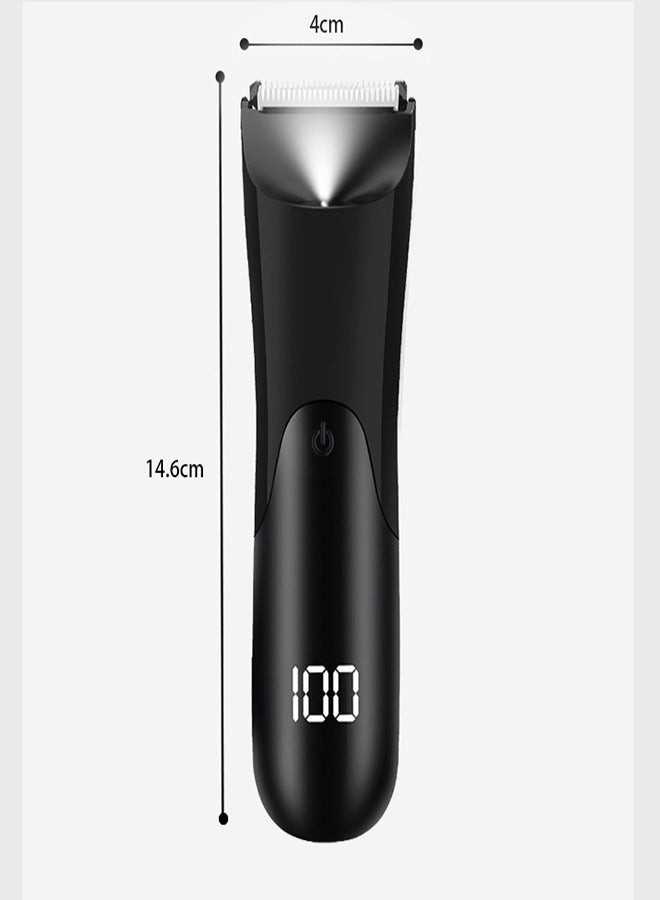 Electric Body Hair Trimmer with LED Display, Rechargeable, Waterproof, Painless Hair Clipper for Men & Women, Precision Trimming for  Legs and More - Image 2