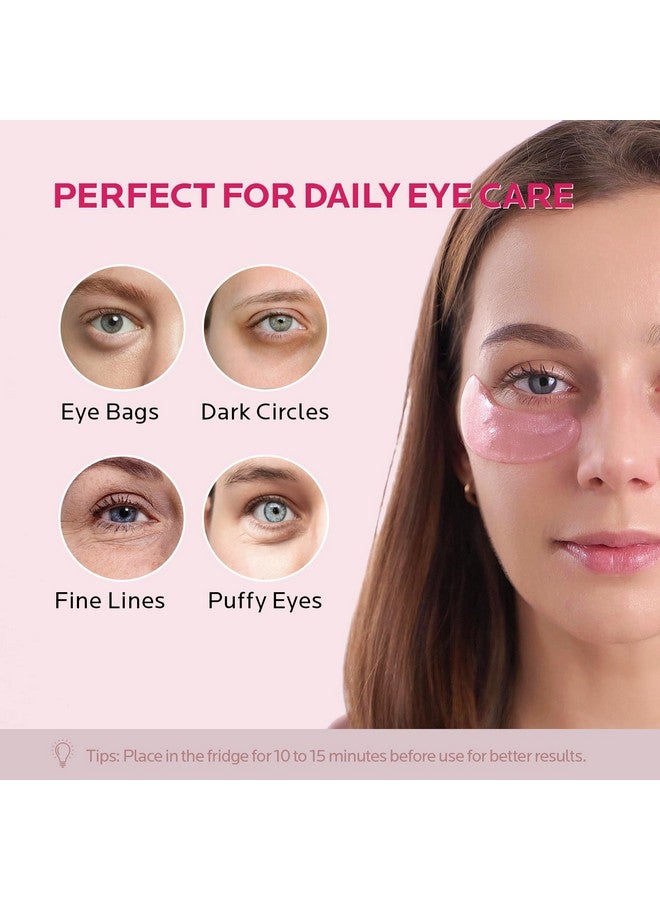 ZealSea ZealSea 8 Pairs Under Eye Masks for Dark Circles and Puffy Eyes - Hydrating Eye Patches, Gel Eye Patches Eye Bags Treatment for Women - Cling to Eye Moisturizing Lighten Fine Lines - Image 2