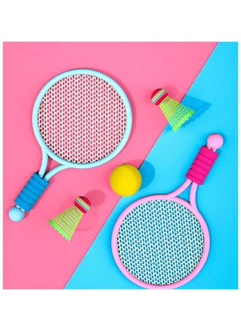 Generic Tennis Racket Set for Kids, 2 Tennis Rackets with1 Badminton ball and 1 Soft Tennis Ball for Toddler Indoor/Outdoor  - Image 2