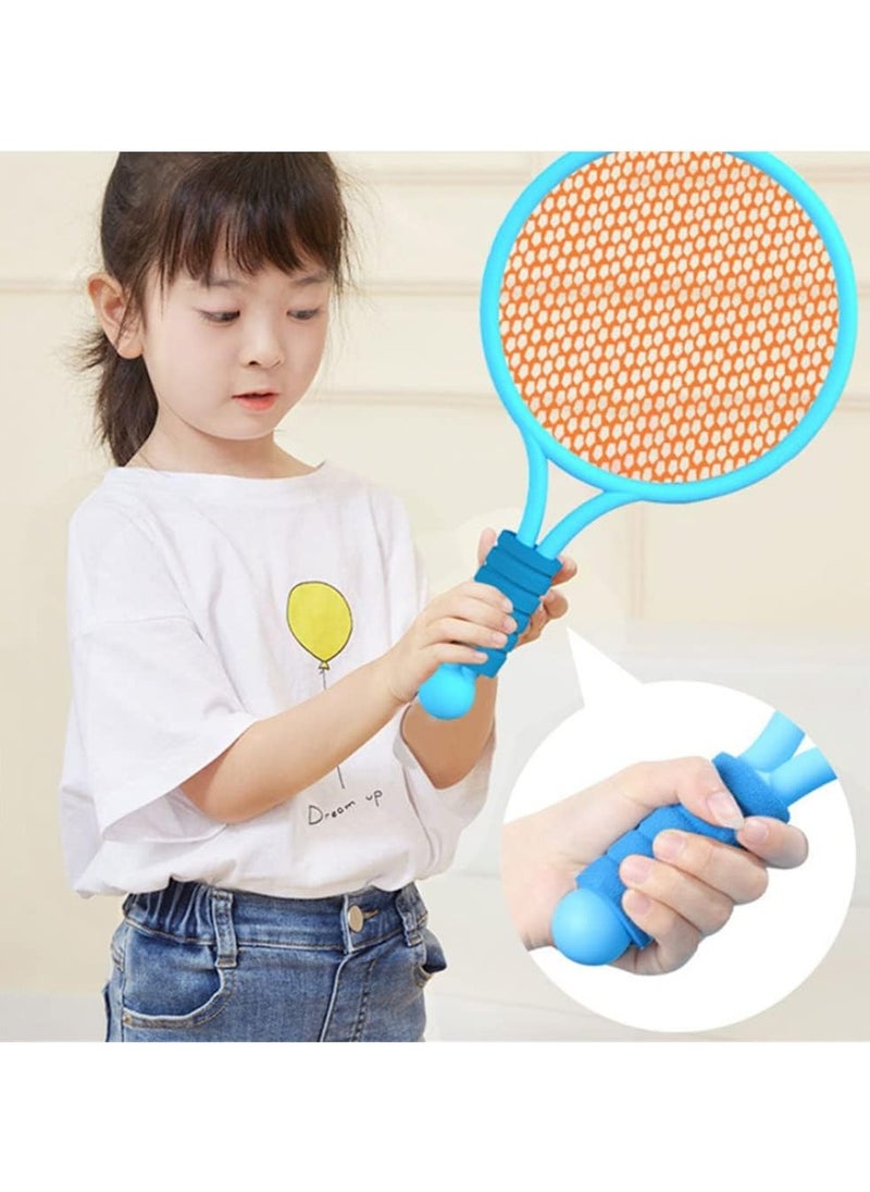 Generic Tennis Racket Set for Kids, 2 Tennis Rackets with1 Badminton ball and 1 Soft Tennis Ball for Toddler Indoor/Outdoor  - Image 3
