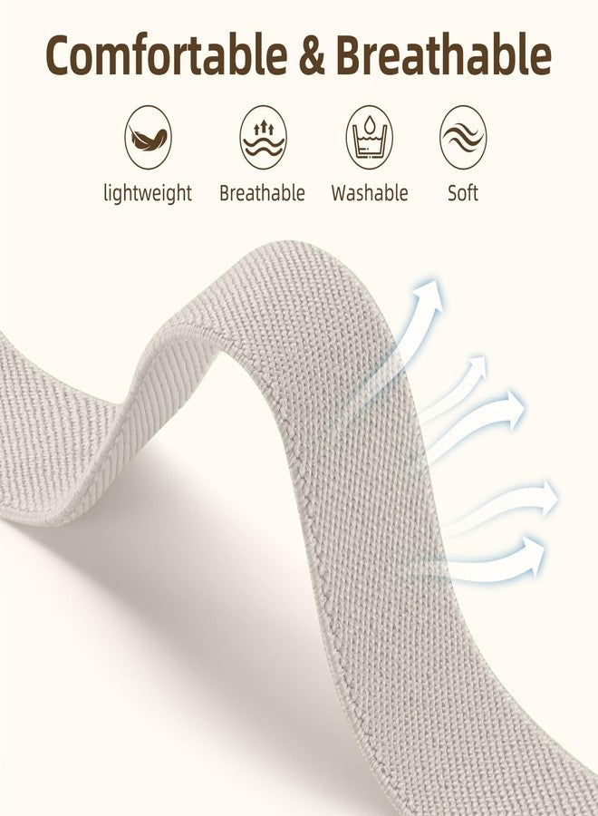Easuny 6 Pack Stretchy Bands Compatible with Samsung Galaxy Watch 8 Band 40mm 44mm, Samsung Galaxy Watch 8 Classic 46mm Loop, Elastic Nylon Fabric No Gap Sport Strap Replacement for Women Men - Image 4