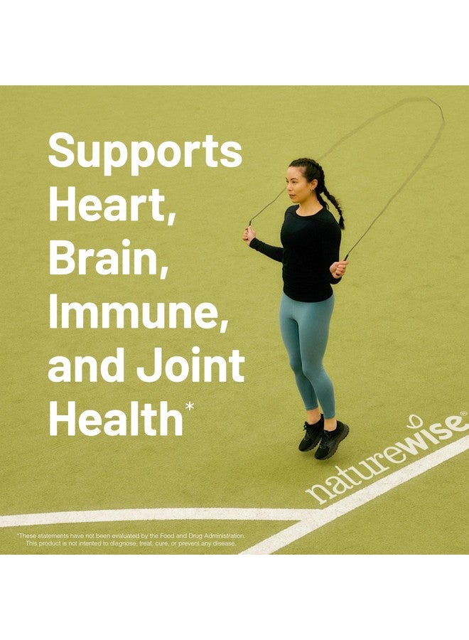 NatureWise Extra-Strength Omega 3 Fish Oil Supplement - 1000mg per Serving - 600 EPA & 400 DHA and Vitamin E - Support for Heart & Brain Health - Lemon Flavor, GMO-Free - 60 Softgels[1-Month Supply] - Image 2