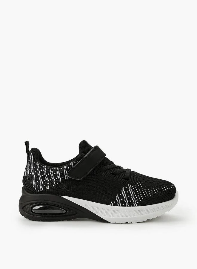 Oaklan By Shoexpress BLACK Boys Hook & Loop School Sports Shoes for Men | Best Price UAE