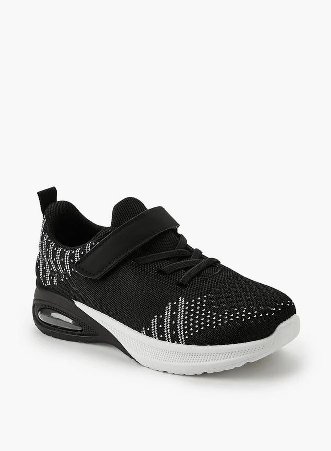 Oaklan By Shoexpress BLACK Boys Hook & Loop School Sports Shoes for Men | Best Price UAE