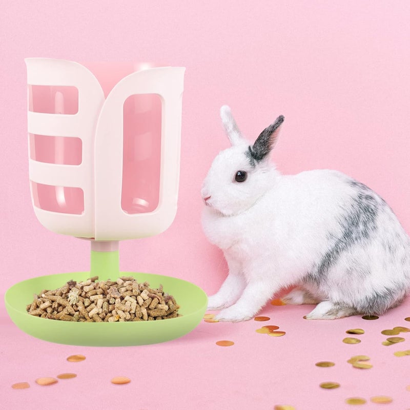 Tulip Vanilla Stand Bunny Hay Holder Feeder Chinchilla Feeder Storage Rack Lavender - Image 2