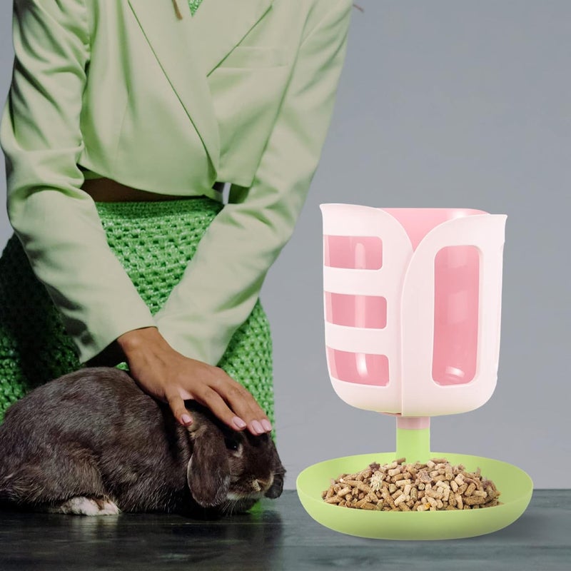 Tulip Vanilla Stand Bunny Hay Holder Feeder Chinchilla Feeder Storage Rack Lavender - Image 4