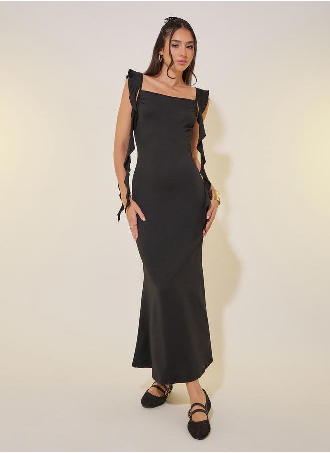 Take Two Sleeveless Ruffle Trim Dress  - Image 1