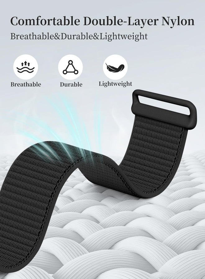 Zspoly Nylon Loop Sport Replacement Bands Compatible with Hume Health Band，Adjustable Soft Wrist Bands for Hume Health Band ，Breathable Lightweight Replacement Strap for Fitness Tracker Women Men - Image 2