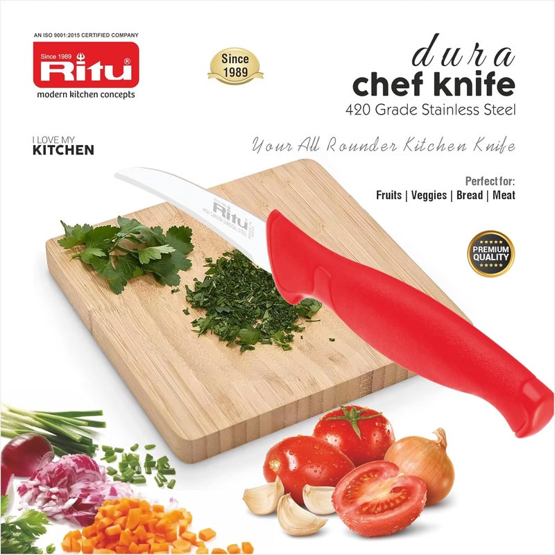 Ritu Hard Dura Fruit Knife | Premium Stainless Steel Blade for Precision Cutting | Durable & Ergonomic Handle | Ideal for Slicing Fruits, Vegetables, and More | Sharp Edge for Effortless Use - Image 5