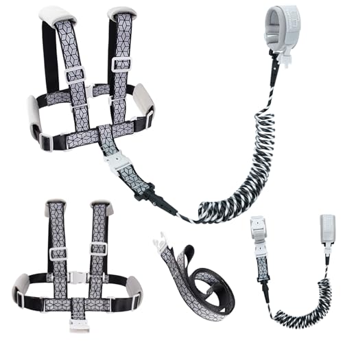 bearcouple Toddler Leash & 4-in-1 Adjustable Anti-Lost Harness | Reflective Safety Strap with Wrist Link for Boys, Girls & Kids | Secure for Outdoor, Travel, Shopping, Parks - Image 1