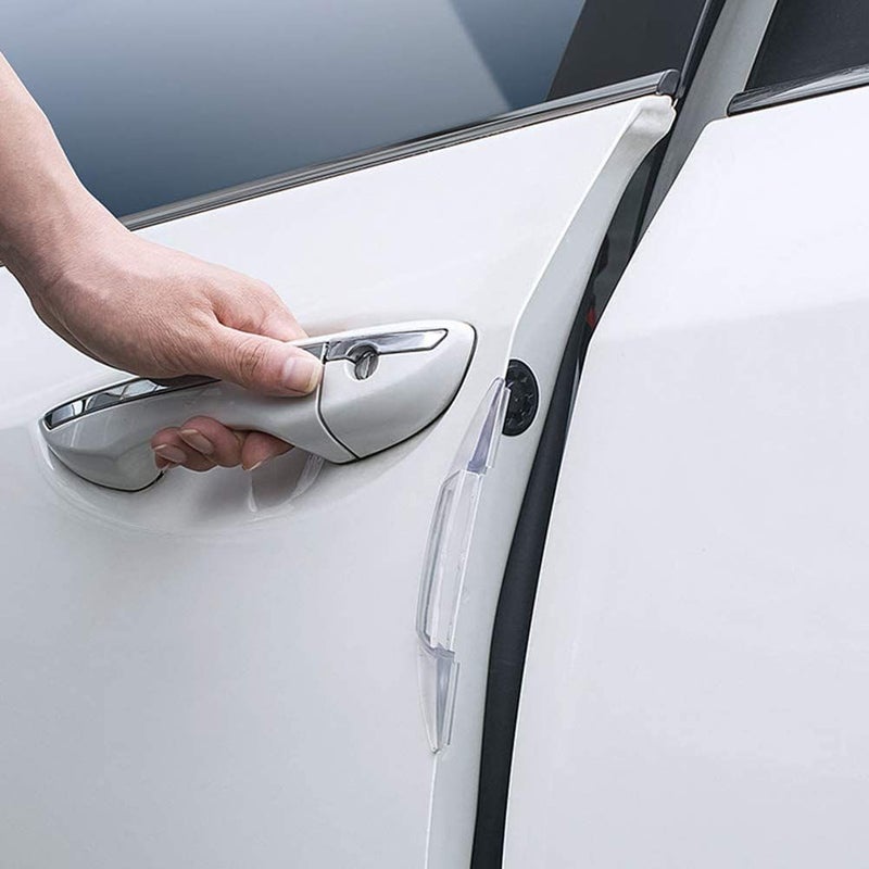 Akozon Car Door Anti Collision Strips Car Body Film Adhesive Protects Opening Edges From Scratches And Sills Black - Image 3