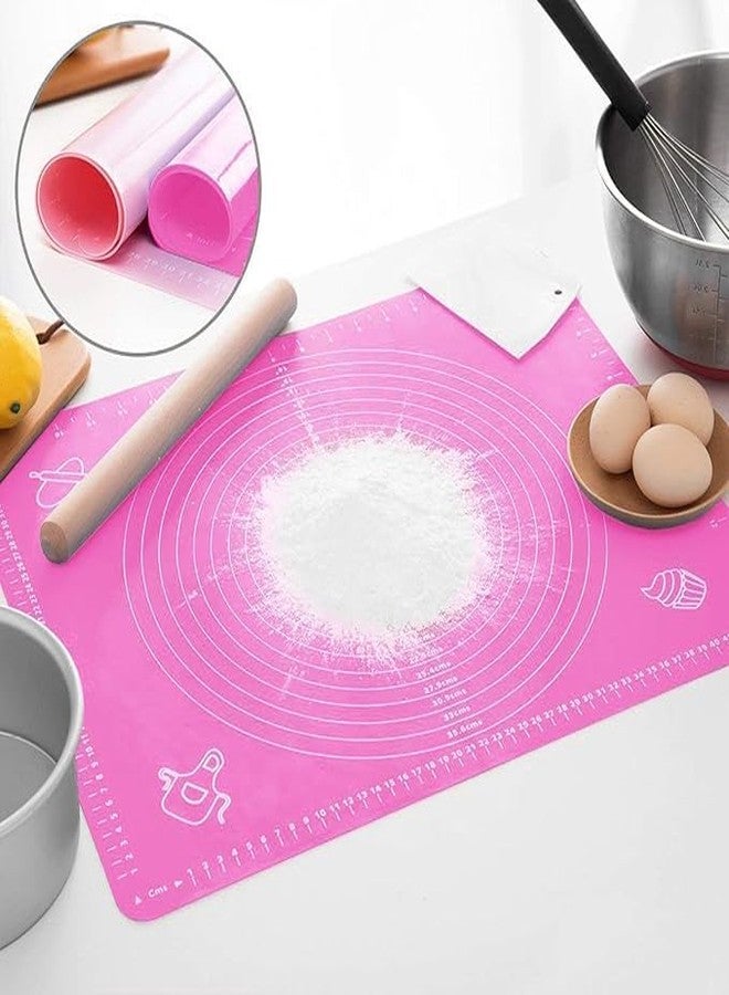 LEGACYCART Silicon Fondant Rolling Mat or Silicone Baking Sheet Large with Measurements Stretchable for Kitchen Roti Chapati Cake Pad Cooking Dough Atta Kneading Big Size Multicolor - Image 5