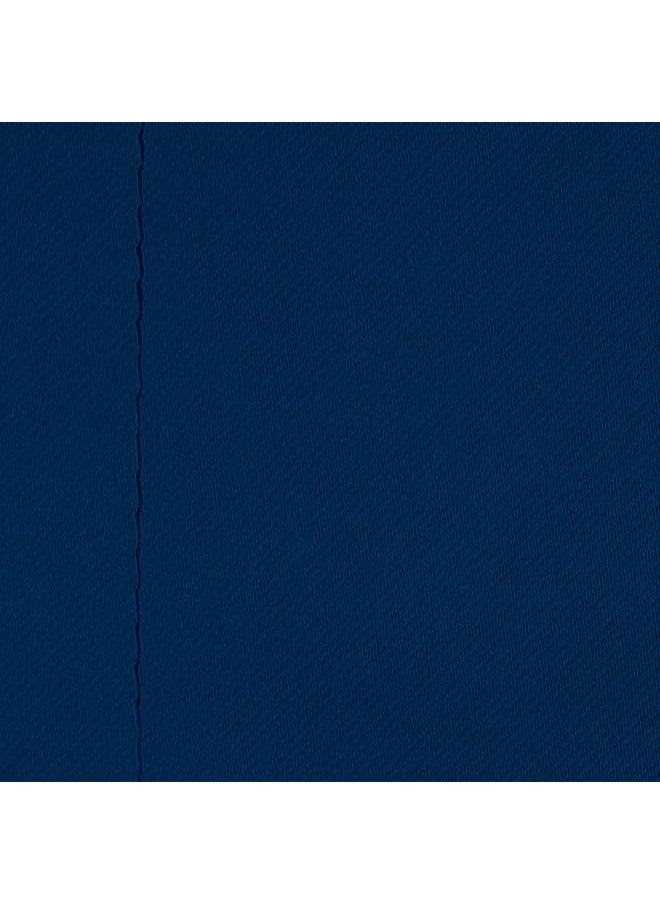 erorex - Window Blackout Curtains 5 Feet Long Set Of 2 Thermal Insulated Plain Design 100 Percent Room Darkening Window Curtain Noise Reducing Curtains For Living Room 118 X 152 Cm Navy Blue - Image 1