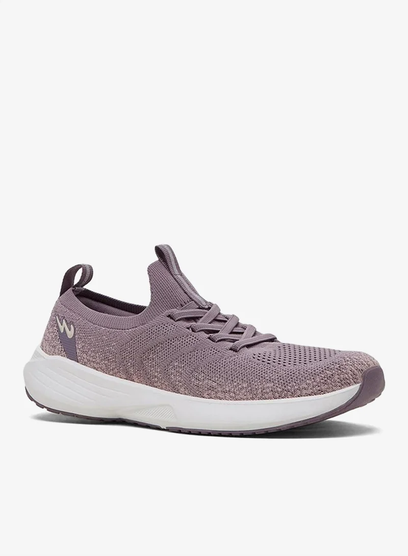 CAMPUS Women’s Pink Comfort Sneakers – Breathable Knit Design Shoes with Trendy Slip-On Fit