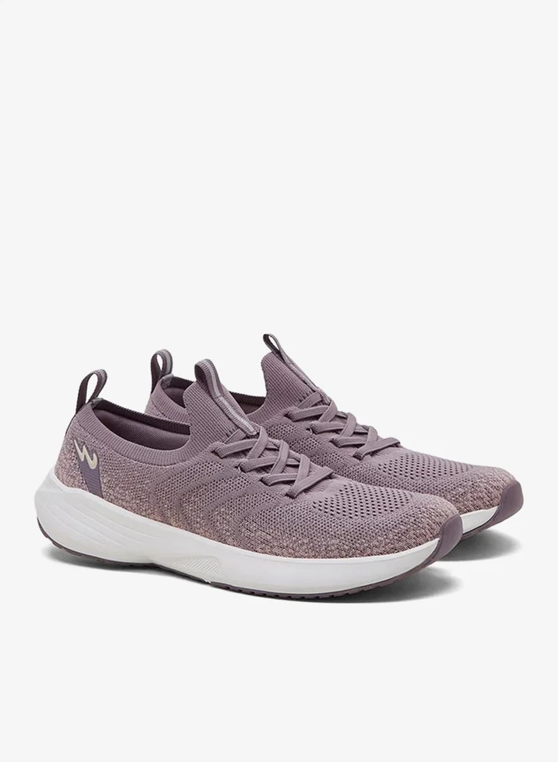 CAMPUS Quial Mauve Women’s Pink Comfort Sneakers – Breathable Knit Design Shoes with Trendy Slip-On Fit for Women | Best Price UAE