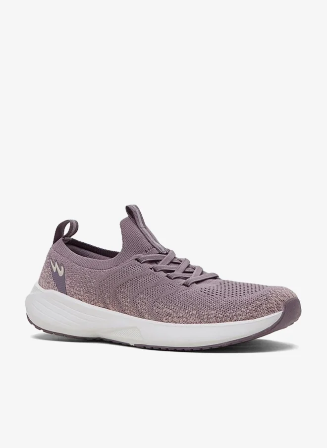 كامبس حذاء رياضي نسائي وردي مريح بتصميم شبكي مسامي ورباط سهل الارتداء