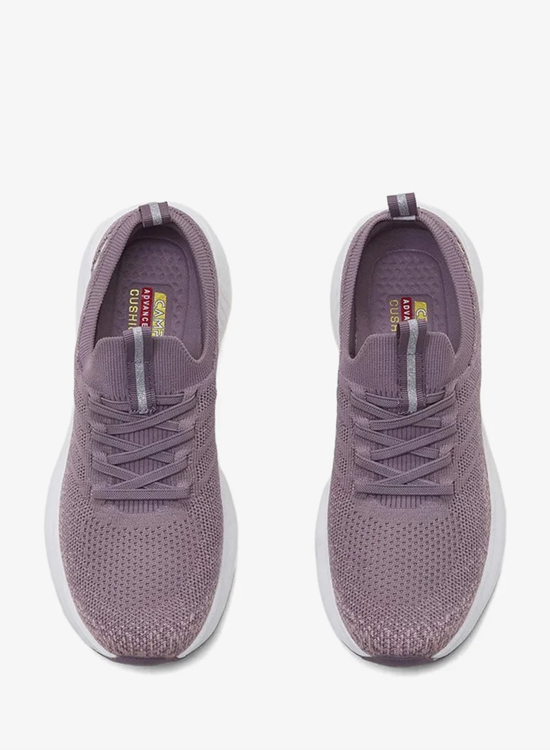 CAMPUS Quial Mauve Women’s Pink Comfort Sneakers – Breathable Knit Design Shoes with Trendy Slip-On Fit for Women | Best Price UAE