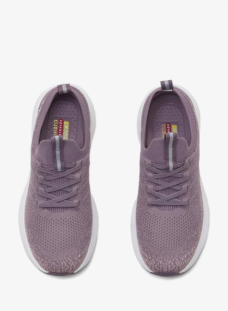 كامبس حذاء رياضي نسائي وردي مريح بتصميم شبكي مسامي ورباط سهل الارتداء - Image 3