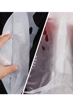 Excefore Handle Drinking Poly Bags, 200 Pcs, 2 Cup Plastic Handle Drink Carriers, 12" x 11" Clear Packaging Bags for Food Delivery, Take Out, Beverage, Coffee, Juice  - Image 5