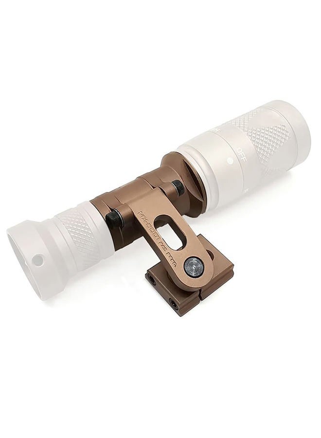 AWETHE Helmet Mount for Tactical Scout Flashlight M300B M300C M300V Series for ARC Helmet Rail Intergrated Flashlight Mount (Sand) - Image 5