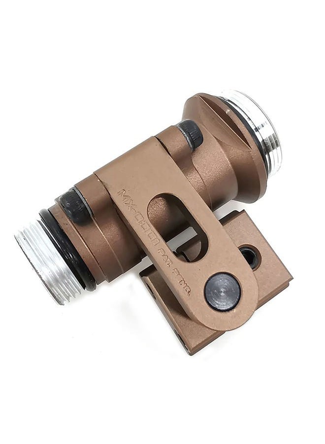 AWETHE Helmet Mount for Tactical Scout Flashlight M300B M300C M300V Series for ARC Helmet Rail Intergrated Flashlight Mount (Sand) - Image 1