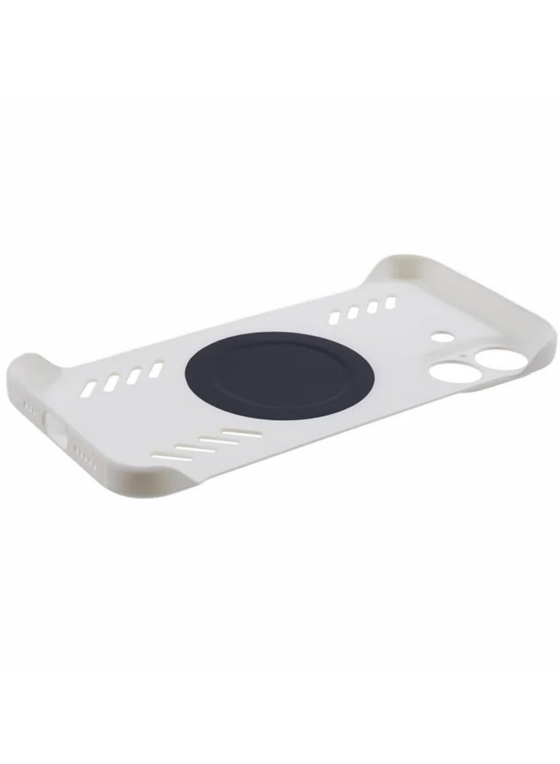 ICARLUS For iPhone 16 Case Hard PC Frameless Heat Dissipation Phone Cover - White - Image 4
