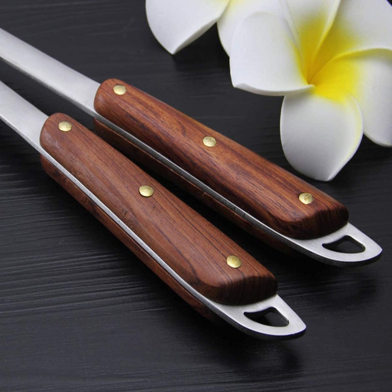 Primetan Stainless Steel Rice Paddle Scoop SpoonRice Scooper with Wooden Handle Cooking Utensil Kitchen Tool - Image 2