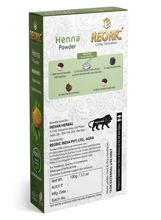 Reoric Amla Hibiscus Shikakai Bhringraj Methi Henna Powder Combo | Fenugreek, Mehendi & Indian Gooseberry | Hair Care Nutrients (600g, Pack of 6) - Image 4