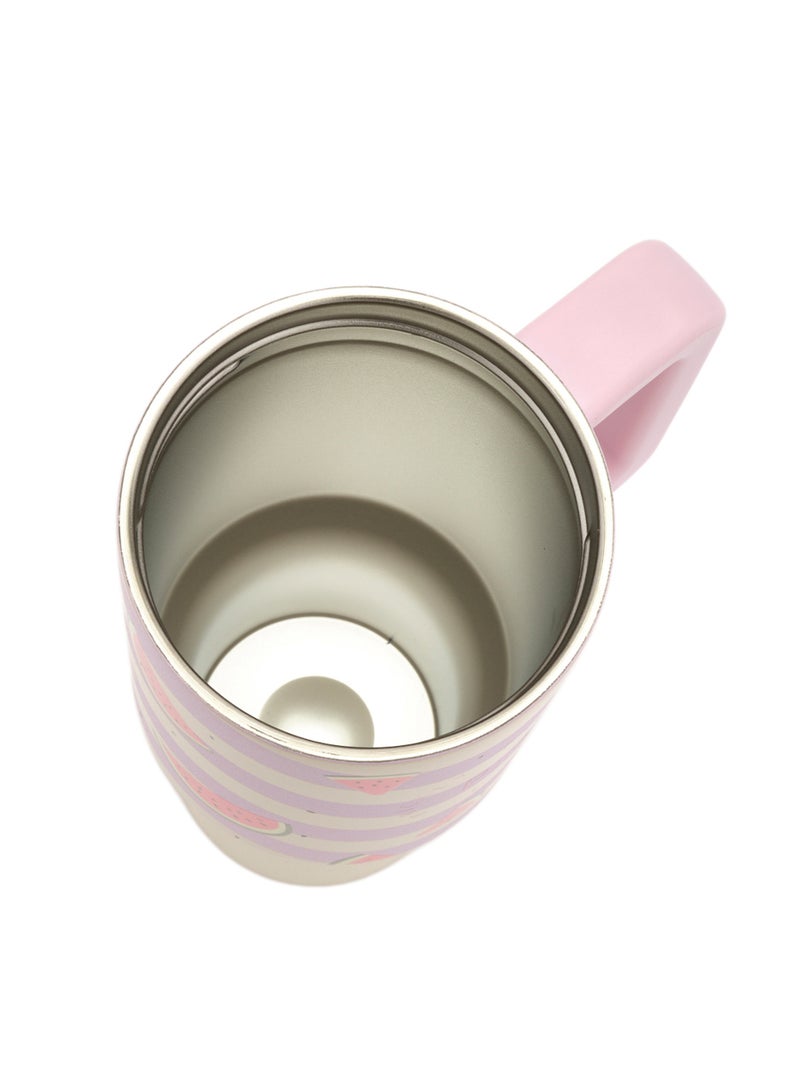 Prickly Pear Stainless Steel 20 Oz Mini Hydrator Water Bottle Pink & Cream Watermelon Stripe - Image 5