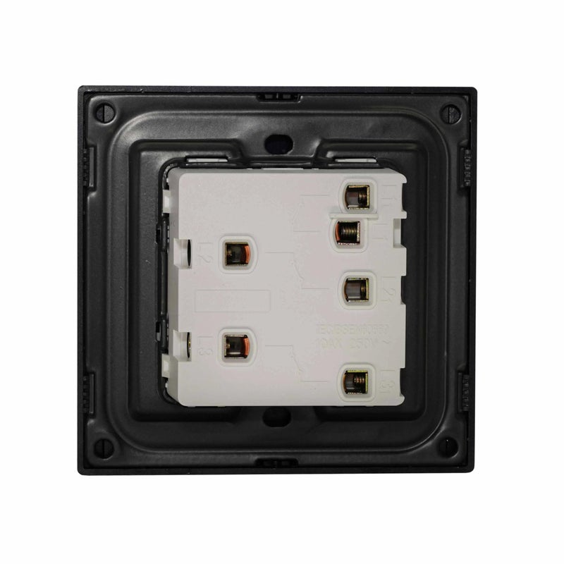 Donmarco Ultra Thin 3 Gang 1 Way Light Switch – 250V 10A, Ultra Thin Premium Plastic Material, Fire-Resistant Electric Switch, 15-Year Warranty, Wall Switch for Home and Office (Matt Grey) - Image 4