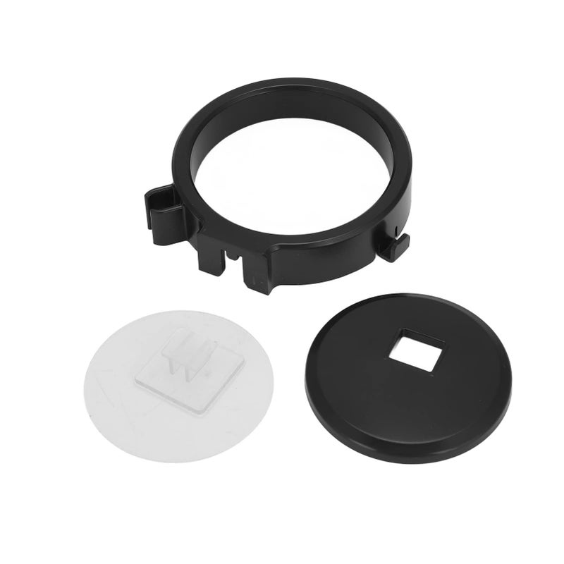 Hair Dryer Holder Rack Adhesive Wall Mounted For Hotel Home Use Black ABS - Image 5