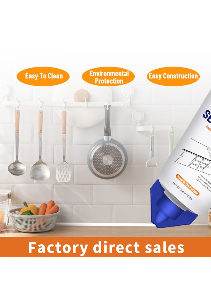 2Pcs Tile Grout Paint Cement Crack Filler Grout Sealer for Shower Tile Floor Tile and More Complete Solution for Filling Cracks and Gaps in Tile Surfaces Easy and Safe to Use White