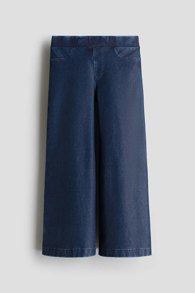 H&M Wide denim-look trousers