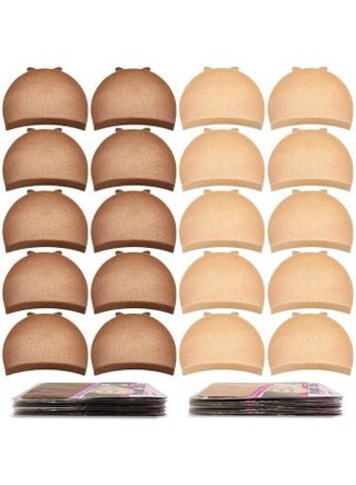 Wig Caps for Women Non Slip, 20 Pcs Stocking Wig Caps for Lace Front, Brown and Light Brown - pzsku/Z4A1FF2A00CAEB0F3577AZ/45/1743608318/08678bde-f299-455c-9221-01c7a3728c1b