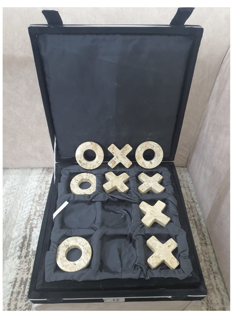 Beige Marble XO Game, With a Luxury Box, and a Pakistani Marble Base. - Image 4