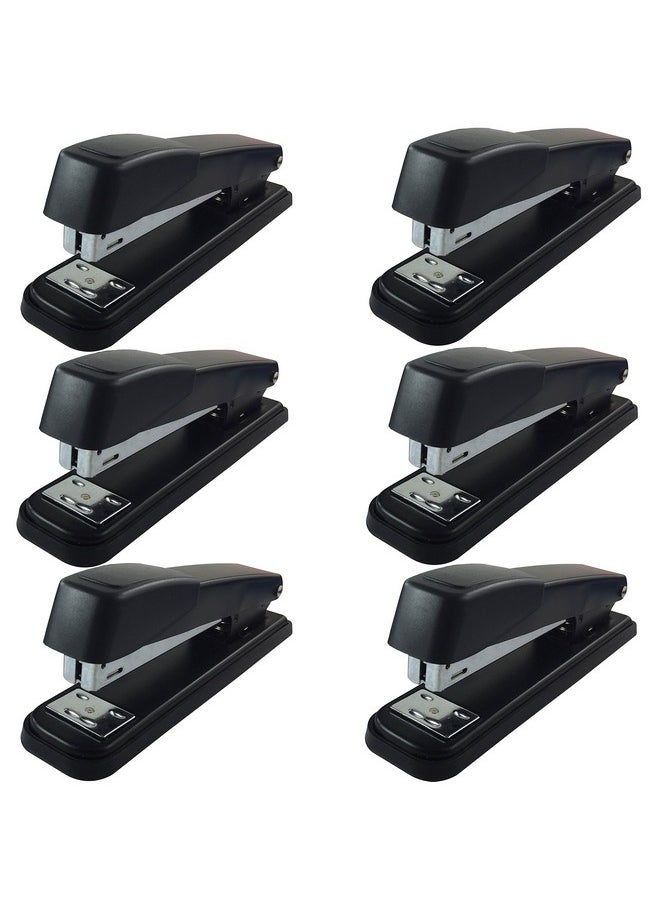 Clipco Stapler With 2000 Staples Full Desk Size Black (Pack Of 6)  - Image 1