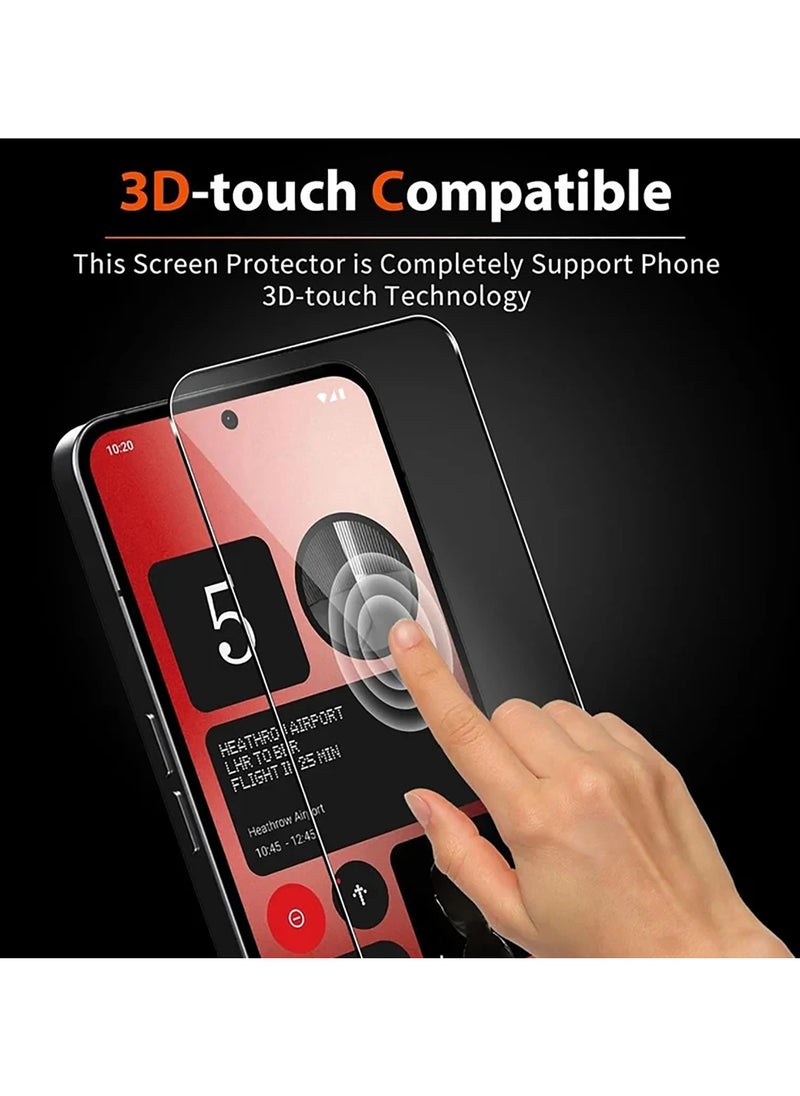 Generic - 2 Pack High definition transparent Glass Screen Protector for Nothing Phone 3A , Hardness Anti-Scratch Tempered Glass flim, Case Friendly, Anti-Fingerprint,Anti-Scratch - Image 1