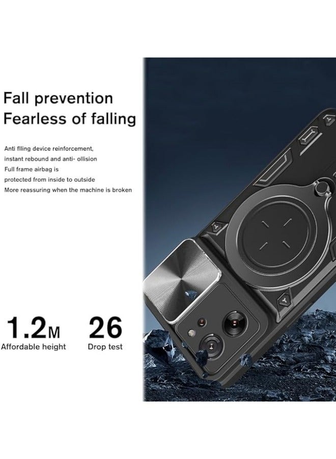 Compatible with Xiaomi 13T/13T Pro Case with 360°Rotatable Ring Stand,[Compatible with Mag-Safe][Slide Camera Cover] Military Grade Heavy Duty Protective Case  - Image 5