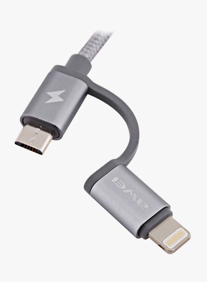 NIBEMINENT Multi-Port Data Sync Charging Cable Grey - Image 4