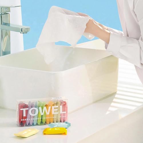 HEXONIQ® Compressed Towel Tablets, Mini Portable Magic Towels for Travel, Home, Outdoor Activities - Pack of 28 - Image 3